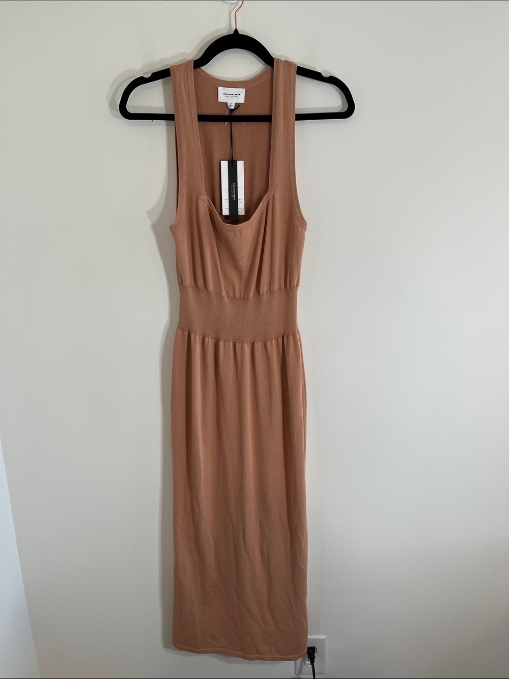 WHO WHAT WEAR COLLECTION
Indya Square-Neck Midi Dress in Dune 1X NWT - Picture 2 of 7